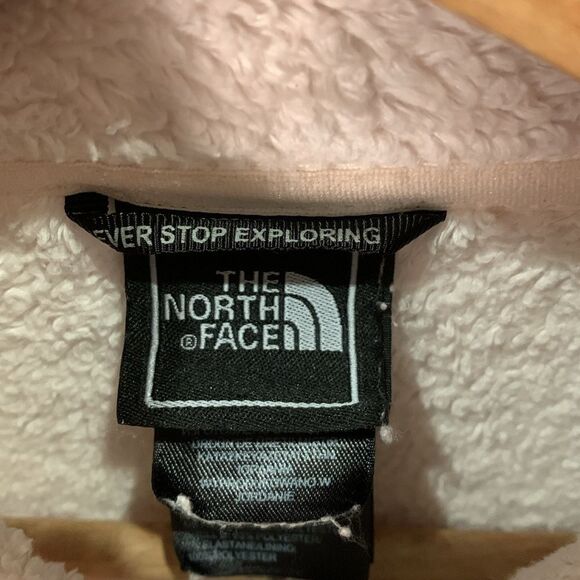 The North Face white monochrome Sherpa zip up jacket Womans size XS - Picture 8 of 10